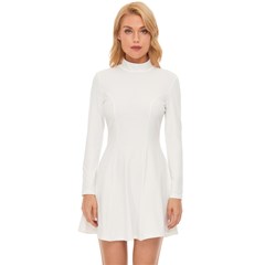 Long Sleeve Velour Longline Dress