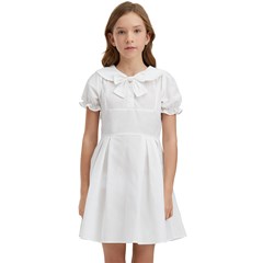 Kids  Bow Tie Puff Sleeve Dress