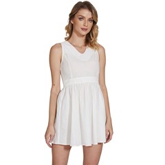 Sleeveless High Waist Mini Dress