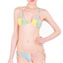 Pastel Textured Squares Bikini View1