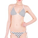 Grey And White Zigzag Bikini View1