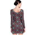 Cubes pattern abstract design Long Sleeve Bodycon Dress View2