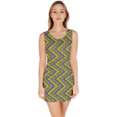 Zig Zag Pattern Bodycon Dress by LalyLauraFLM