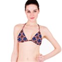 Modern Usa Flag Motif  Bikini Top View1