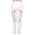 Cute Bunny With Banner Drawing Tights View2