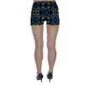 Ornate Dark Pattern Skinny Shorts View2