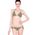 Silver Intricate Arabesque Pattern Bikini View3