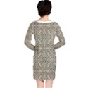 Silver Intricate Arabesque Pattern Long Sleeve Nightdress View2