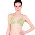 Aqua Mint Pattern Bikini Top View1