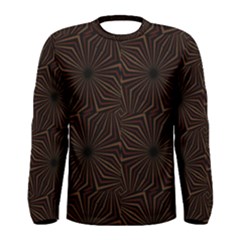 Tribal Geometric Vintage Pattern  Long Sleeve T-shirt (men) by dflcprintsclothing