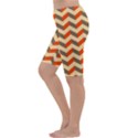 Modern Retro Chevron Patchwork Pattern  Cropped Leggings  View2