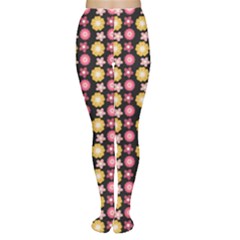 Cute Floral Pattern Tights by GardenOfOphir