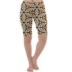 Faux Animal Print Pattern Cropped Leggings  by GardenOfOphir