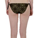 Celtic Golden Arabesque Print Bikini Bottom View2