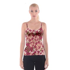 Vintage Floral Print Spaghetti Strap Top by dflcprintsclothing