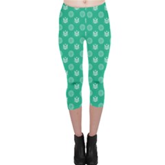 Soggykitten Floralpattern Capri Leggings  by Soggykitten