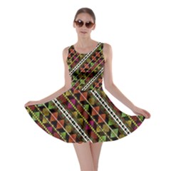 Colorful Tribal Print Skater Dress by dflcprintsclothing