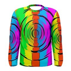 Rainbow Test Pattern Long Sleeve T-shirt (men) by StuffOrSomething