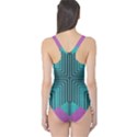 Tribal purple rhombus Women s One Piece Swimsuit View2