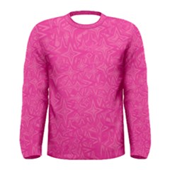 Abstract Stars In Hot Pink Men s Long Sleeve T-shirt by StuffOrSomething