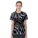 Geometric Tribal Print Women s Sport Mesh Tee View1