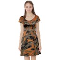 Intricate Abstract Print Short Sleeve Skater Dress View1