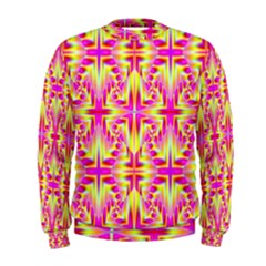 Pink And Yellow Rave Pattern Men s Sweatshirt by KirstenStar