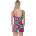 Psychedelic Checker Board One Piece Boyleg Swimsuit View2