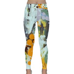 Abstract Country Garden Yoga Leggings by digitaldivadesigns