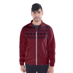 Aztec Red Wind Breaker (men) by maemae