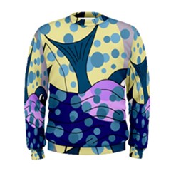 Whale Men s Sweatshirt by Valentinaart