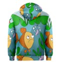 Fish and worm Men s Zipper Hoodie View2