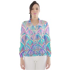 Colorful Lila Toned Mosaic Wind Breaker (women) by Brittlevirginclothing