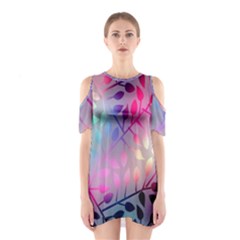 Colorful Leaves Shoulder Cutout One Piece by Brittlevirginclothing