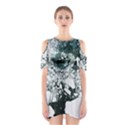 Black and white  Shoulder Cutout One Piece View1