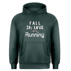 Fall In Love With Running - Men s Pullover Hoodie by FunnySaying