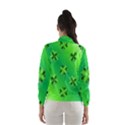 Shamrock Green Pattern Design Wind Breaker (Women) View2
