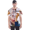 Eat Clean  Train Dirty Men s Sport Mesh Tee View1