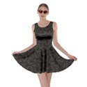 Black Halloween Pattern with Figured Bats Skater Dress View1