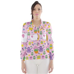 Cute Easter Pattern Wind Breaker (women) by Valentinaart