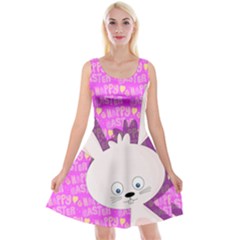 Easter Bunny  Reversible Velvet Sleeveless Dress by Valentinaart