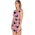Pug dog pattern Sleeveless Bodycon Dress View2