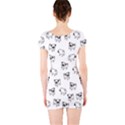 Pug dog pattern Short Sleeve Bodycon Dress View2