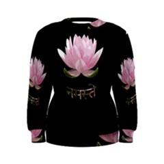 Namaste - Lotus Women s Sweatshirt by Valentinaart