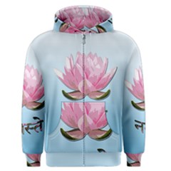 Namaste - Lotus Men s Zipper Hoodie by Valentinaart