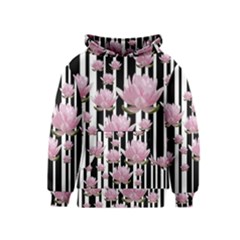 Namaste - Lotus Kids  Pullover Hoodie by Valentinaart
