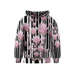 Namaste - Lotus Kids  Zipper Hoodie by Valentinaart