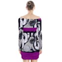 Pug Long Sleeve Off Shoulder Dress View2
