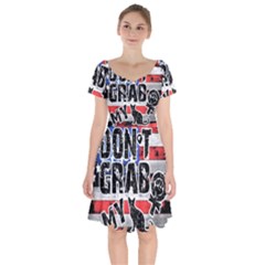 Dont Grab My Short Sleeve Bardot Dress by Valentinaart