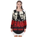 Make tyranny great again Long Sleeve Chiffon Shift Dress  View1